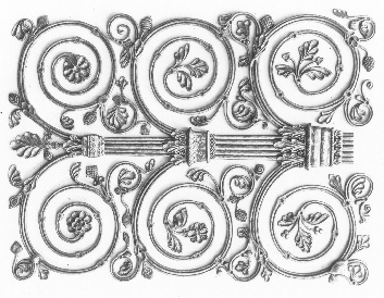 This model for a hinge designed for the west door displays a wealth of variations in leaf, flower, and berry. Yet for all the convolutions growing from its central stem, it is not restless but holds its forms in harmony.