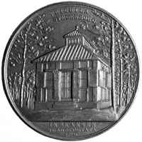 Bronze medal reverse: Summerhouse.