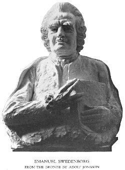 Adolf Jonsson bust of Emanuel Swedenborg